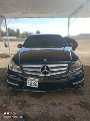 مرسيدس c300  موديل ٢٠١٣ ادخال جديد مدفوع جمروك وجميع الرسوم خاليه برا جوا قطعه وحده فقط لاغير باب الشوفير 4 سلندر  - محافظة دمشق