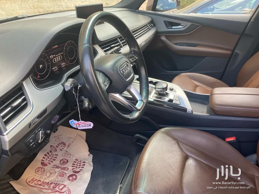 Audi Q7 2016 باللون الفضي Audi Q7 2016 باللون الفضي - أودي - 2016 - محافظة دمشق - صورة 3 من 5