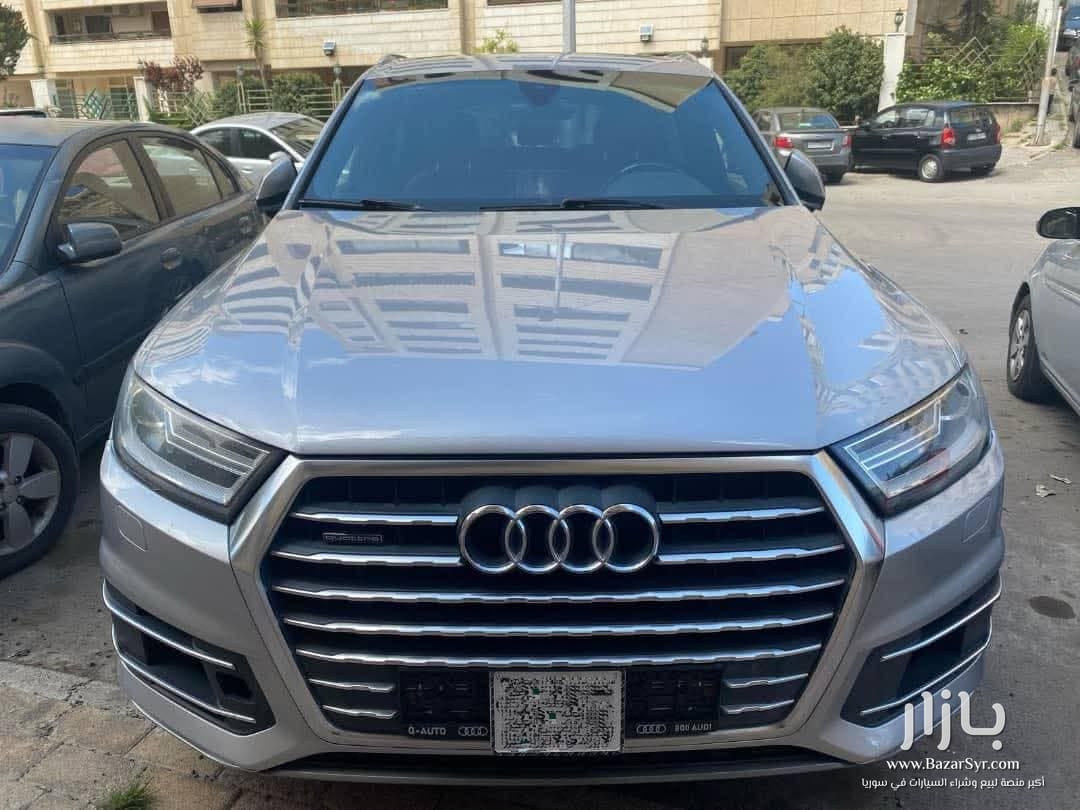 Audi Q7 2016 باللون الفضي Audi Q7 2016 باللون الفضي - أودي - 2016 - محافظة دمشق - صورة 4 من 5
