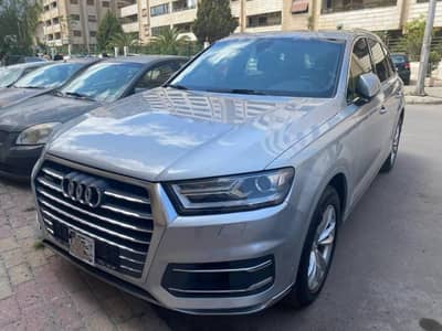 Audi Q7 2016 باللون الفضي  - محافظة دمشق