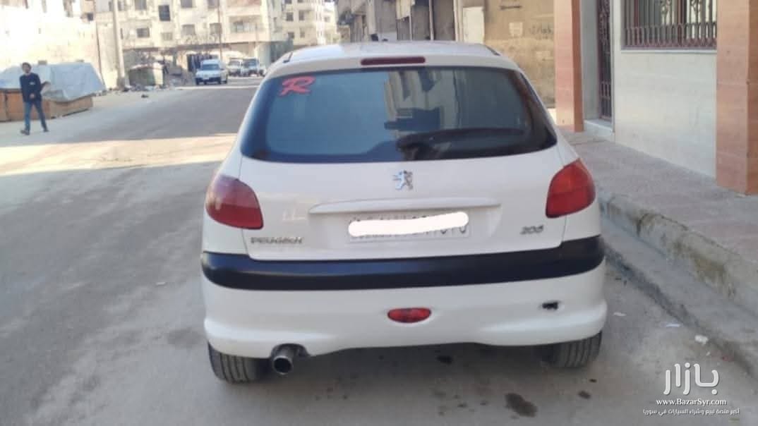 بيجو ٢٠٦  سورية نمرة دمشق 2009/2007 كاملة غيار عادي - بيجو - 2009 - محافظة دمشق - صورة 4 من 4