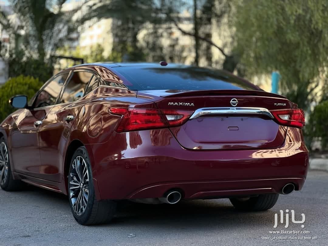الصانع 🛑نيسان الطراز 🛑ماكسيما اللون🛑 عنابي سعة المحرك 🛑 3000cc_v6 الصانع 🛑نيسان الطراز 🛑ماكسيما اللون🛑 عنابي سعة المحرك 🛑 3000cc_v6 - نيسان - محافظة دمشق - صورة 2 من 3