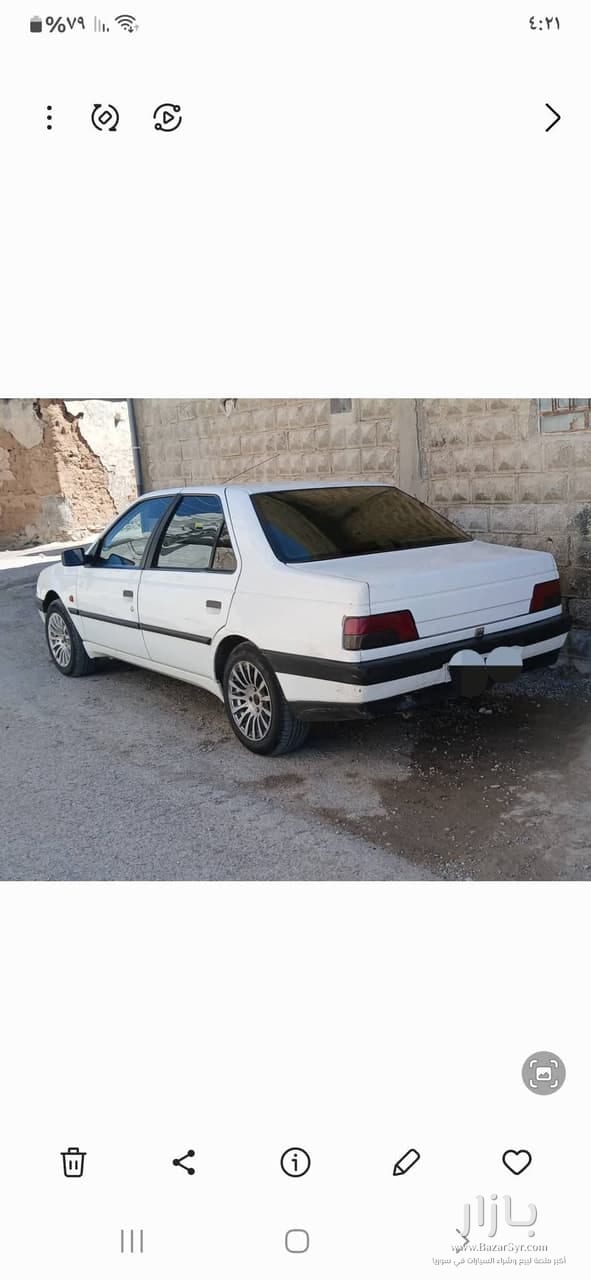 للبيع بيجو ٤٠٥ موديل ٥/٧ .خالية برا جوا. للبيع بيجو ٤٠٥ موديل ٥/٧ .خالية برا جوا. - بيجو - محافظة دمشق - صورة 3 من 4