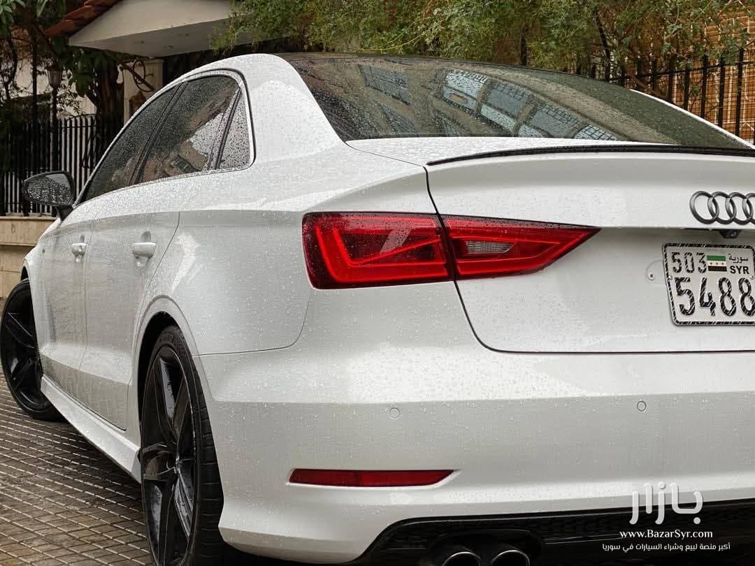 اودي A 3 كواترو tfsi محرك  2000 توين تيربو سنة الصنع 2015 جمرك جديد وارد الخليج خالية من الداخل والخارج 3قطع بويا اكمل وصف بفئتها - أودي - 2000 - محافظة دمشق - صورة 2 من 6