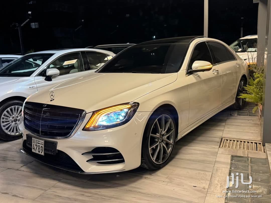 مرسيدس s450  سنة الصنع 2018  خالية العلام تماما  مواصفات رقم1 - مرسيدس - 2018 - محافظة دمشق - صورة 3 من 4