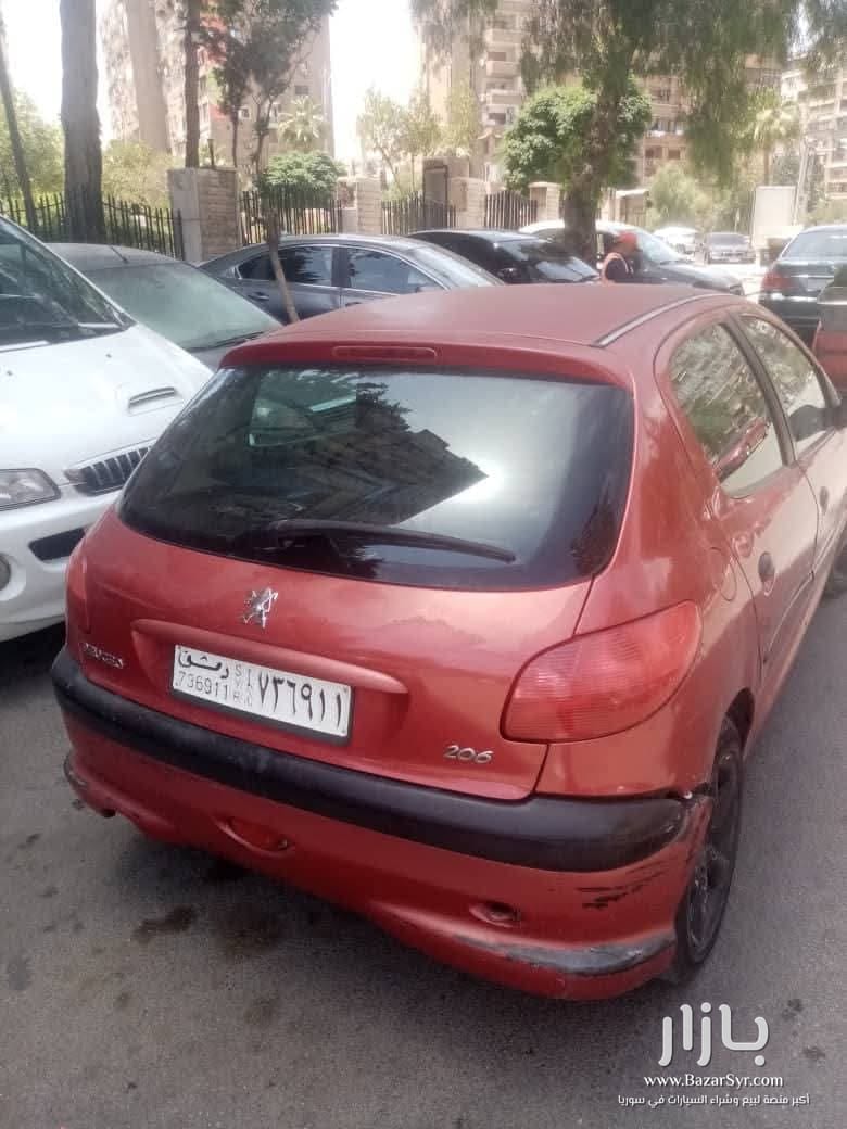 بيجو 206 موديل ٢٠٠٥ تسجيل ٢٠٠٨ بيجو 206 موديل ٢٠٠٥ تسجيل ٢٠٠٨ - بيجو - 2005 - محافظة دمشق - صورة 4 من 4