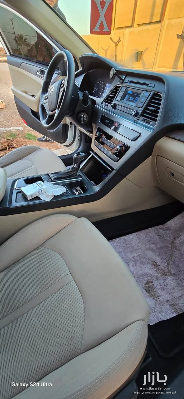 سوناتا موديل 2016 خالية العلام برا جوا تماما شبه جديد سوناتا موديل 2016 خالية العلام برا جوا تماما شبه جديد - هونداي - 2016 - محافظة حلب - صورة 4 من 5