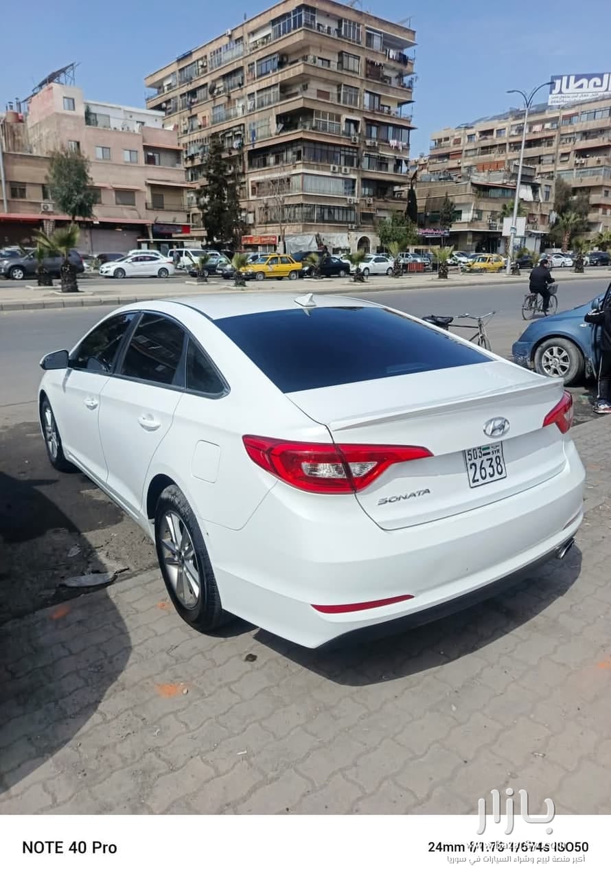 سيارة هيونداي سوناتا 2017 خليجي بانزين ادخال جديد نظيفة وجاهزة للاستخدام سيارة هيونداي سوناتا 2017 خليجي بانزين ادخال جديد نظيفة وجاهزة للاستخدام - هونداي - 2017 - محافظة دمشق - صورة 3 من 6