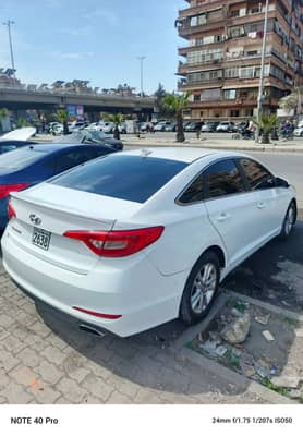 سيارة هيونداي سوناتا 2017 خليجي بانزين ادخال جديد نظيفة وجاهزة للاستخدام - محافظة دمشق