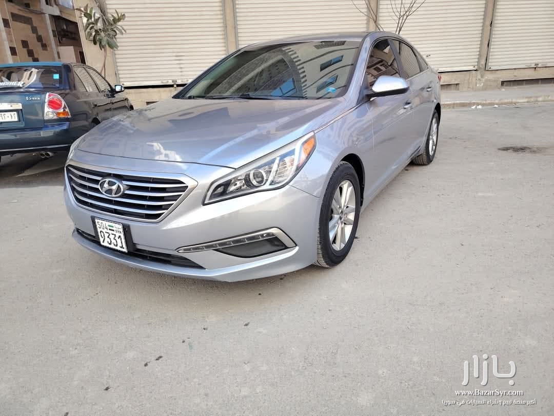 هونداي سوناتا  صنع 2015 محرك سعة 2400cc GDI بنزين  خالية العلام تماما من الداخل والسقف - هونداي - 2015 - محافظة دمشق - صورة 2 من 8