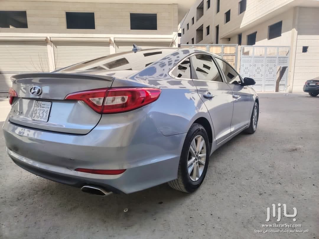 هونداي سوناتا  صنع 2015 محرك سعة 2400cc GDI بنزين  خالية العلام تماما من الداخل والسقف - هونداي - 2015 - محافظة دمشق - صورة 3 من 8