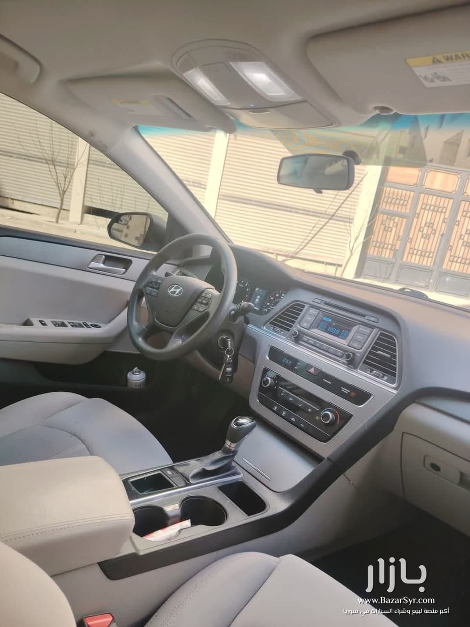 هونداي سوناتا  صنع 2015 محرك سعة 2400cc GDI بنزين  خالية العلام تماما من الداخل والسقف - هونداي - 2015 - محافظة دمشق - صورة 4 من 8