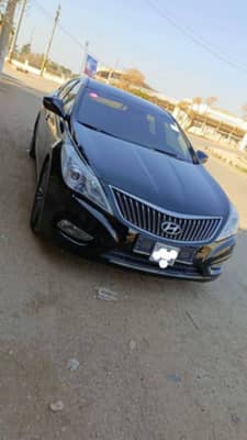 هيونداي ازيرا وارد كوريا فل ما عدا الفتحة  كرت 2014 دهان بلادها بحالة الوكالة  نوع الوقود بنزين - محافظة دمشق