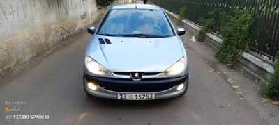 بيجو 206 ❤️ موديل 2004 تسجيل 2006 كيلومتراج 170 ألف وكسور 📟 محرك 1400 cc - محافظة دمشق