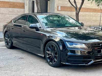 Audi A7 30 fsi Quattro  محرك 3000cc كواترو  كامله مسكره رقم واحد  - محافظة دمشق
