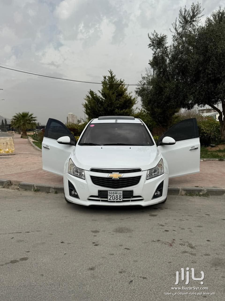 شفر كروز 2014 مميزة اكمل وصف رقم 1 لون ابيض - شيفروليه - 2014 - محافظة دمشق - صورة 2 من 5