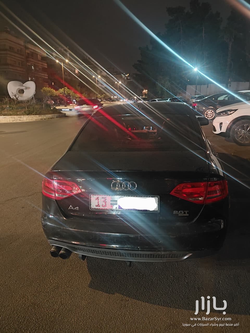 Audi / A4 للبيع بدمشق  مدفوعة الرفاهية بالنمرة السورية   (( ممشى السيارة 135 ألف كم )) ✨️ خالية من الداخل والخارج   * وارد اميركي *  موديل : 2011 .  • محرك 2.0L Turbo TFSI (4 سلندر تيربو) .  • بقوة 211 حصان  .  • عزم دوران 350 نيوتن متر .  • من 0 – 100 كم/س بـ 6.5 – 7 ثواني .  • ناقل حركة أوتوماتيك 8 سرعات Tiptronic .  • نظام دفع رباعي quattro .   • أنظمة قيادة : comfort _ dynamic _ auto  • شاشة وسطية + نظام MMI للتحكم .  • حساسات أمامية و خلفية للمساعدة على الاصطفاف .  • انارة نهارية LED .  • كراسي جلد كهربا .  • تدفئة مقاعد .  • فرام كهربا .  • تحكم كهربائي بالمقاعد .  • مكيف منفصل .  • تحكم مقود . .  • مثبت سرعة .  • أنظمة أمان: ABS ESP نظام الثبات الإلكتروني مانع انزلاق أكياس هواء أمامية وجانبية  • جنوط ألمنيوم أصلية .  • فتحة سقف .  السيارة جاهزة للسفر – صيانة منتظمة – محرك وبواط بحالة ممتازة  جاهزة للفحص   بسعر : 10400$ وبازار خفيف  للتواصل واتس أو اتصال :  [ 0991397384 ] 📞 - أودي - 2011 - محافظة دمشق - صورة 3 من 4