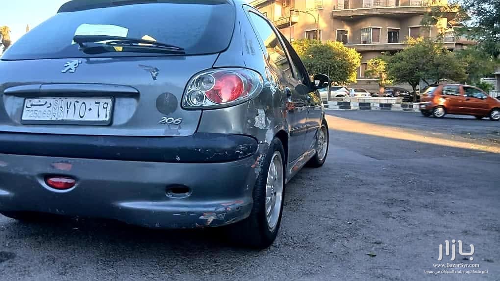 بيجو 206 خاليه جوا والسقف خالي بيجو 206 خاليه جوا والسقف خالي - بيجو - محافظة دمشق - صورة 1 من 3
