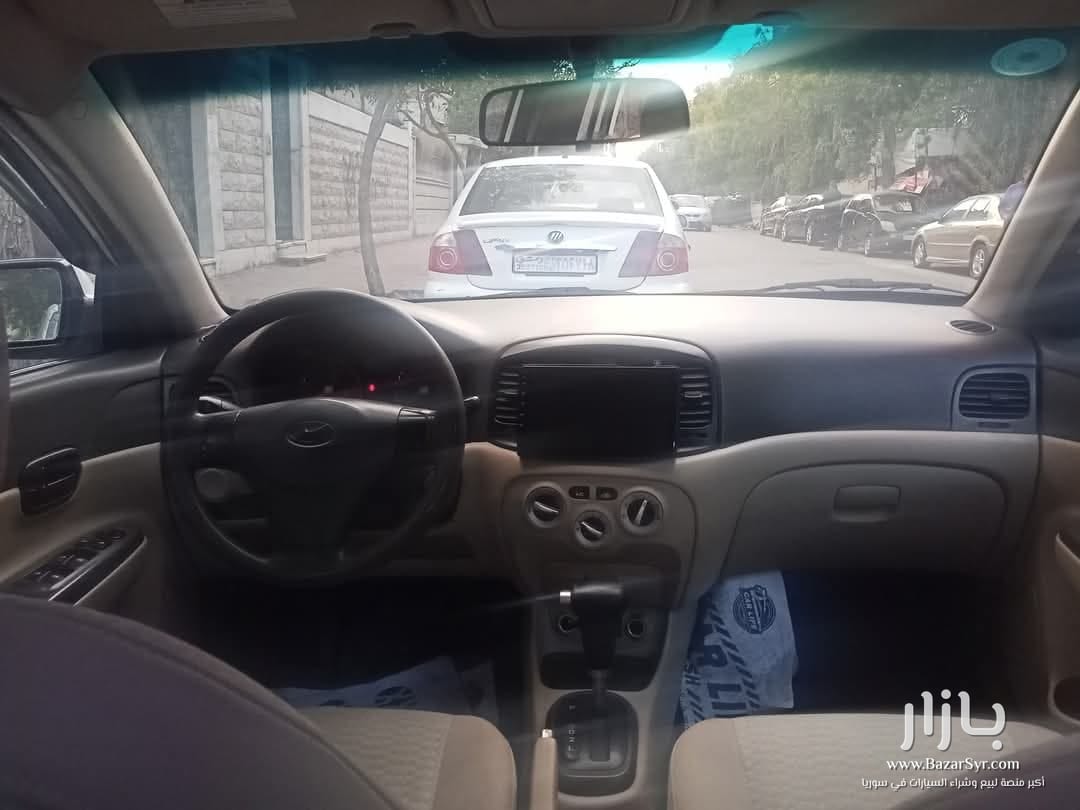هونداي فيرنا اتومتيك خالية جوا برا بحالة الوكالة صنع 2008 هونداي فيرنا اتومتيك خالية جوا برا بحالة الوكالة صنع 2008 - هونداي - 2008 - محافظة دمشق - صورة 7 من 8
